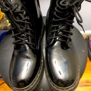Combat patient leather boots Charles Albert